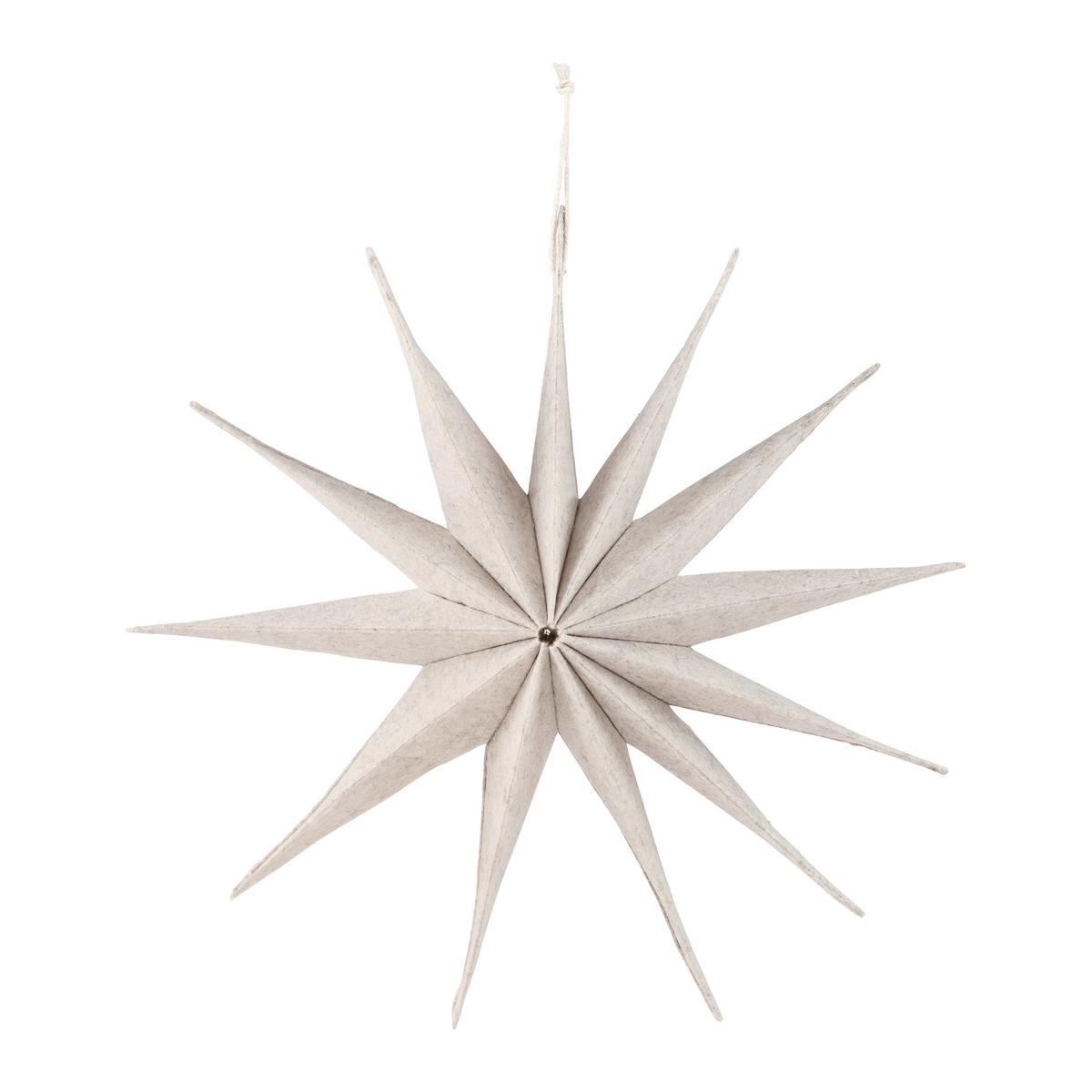 Dekohänger Kassio I Beige Ø ca. 30cm - Beige, KONVENTIONELL, Textil (30cm) - Mömax