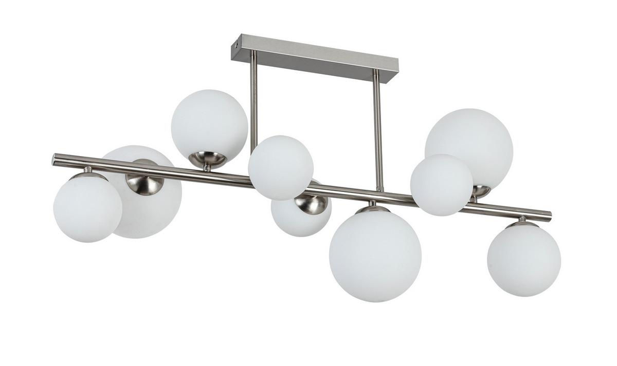 Stropna Svetilka Bulbi - barve niklja/bela, Moderno, kovina/umetna masa (90cm) - Mömax