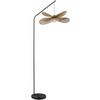 GOLVLAMPA BLI - svart/naturfärgad, Modern, metall/papper (61,5/50/180cm) - Mömax