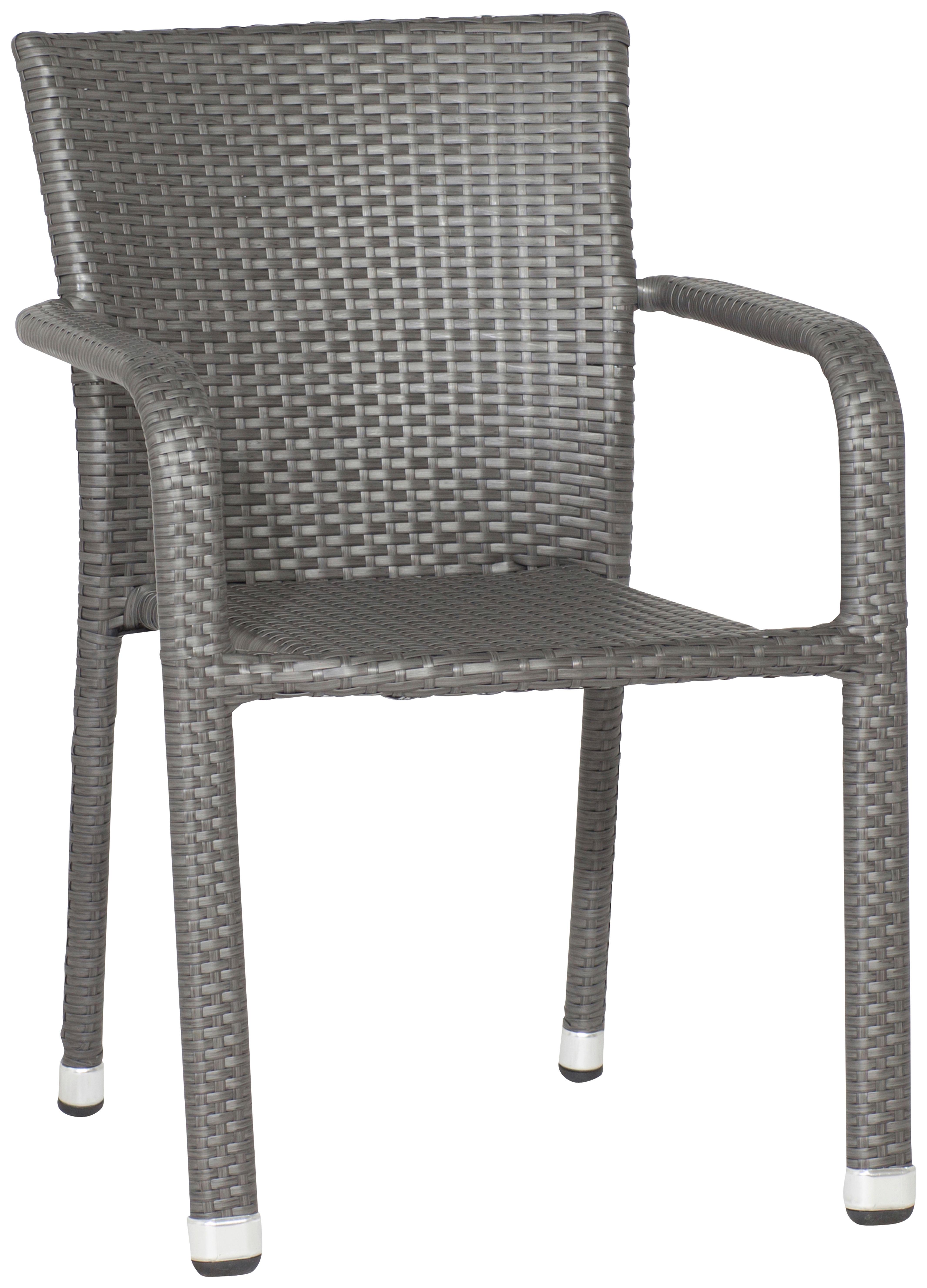 Stapelsessel Grau wetterfest - Grau, MODERN, Kunststoff/Metall (56/83/60cm) - Siena Garden