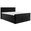 Boxspringbett Simon in Schwarz ca. 160x200cm - Schwarz, Konventionell, Holzwerkstoff/Kunststoff (160/200cm) - Premium Living