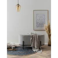 Tabure Cord, Rjavosiva - črna/svetlo siva, Moderno, kovina/tekstil (80/42/40cm) - Livetastic