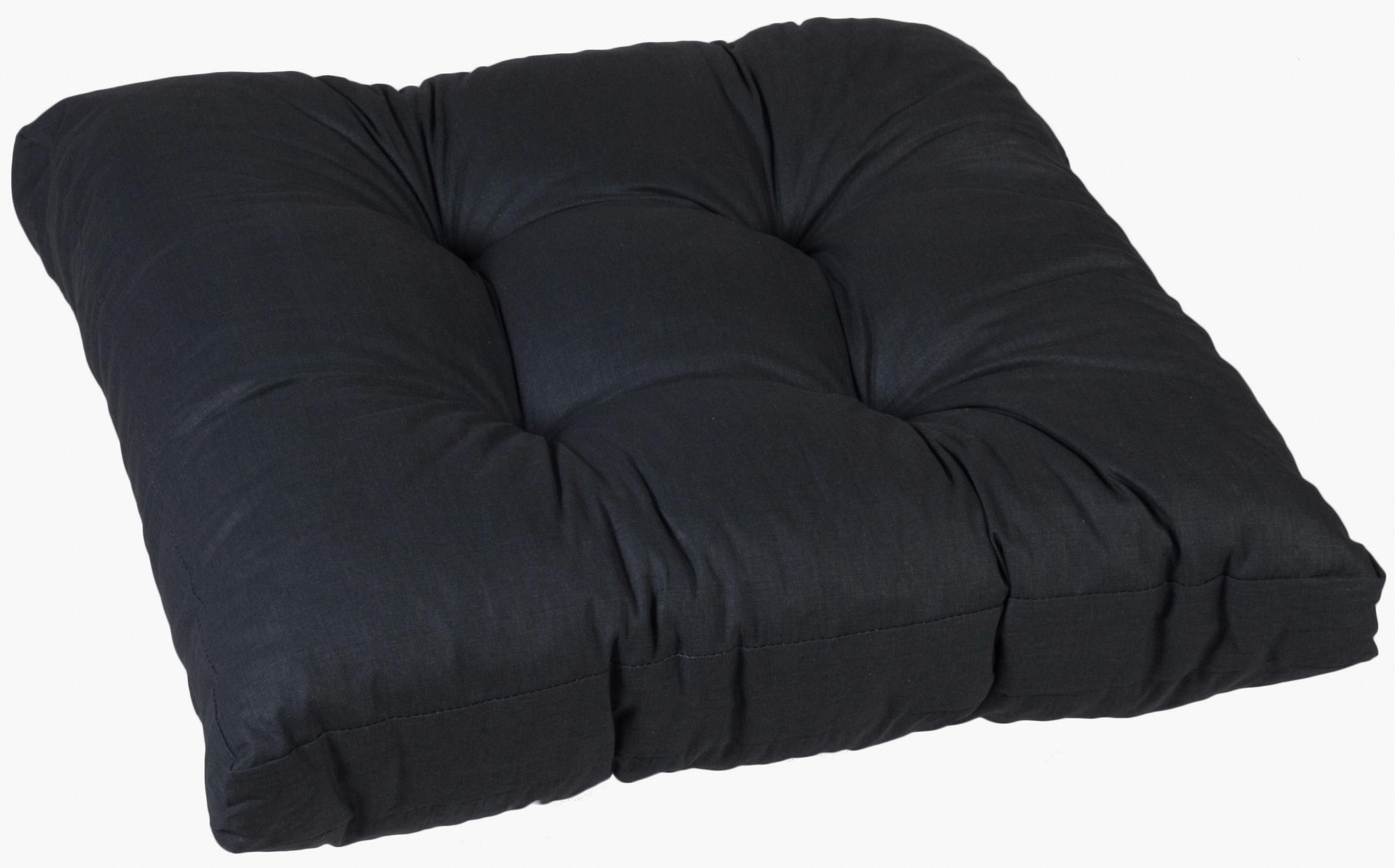 Loungesitzkissen ca. 80x80 cm Anthrazit - Anthrazit, Basics, Textil (80/14/80cm) - Gardenson