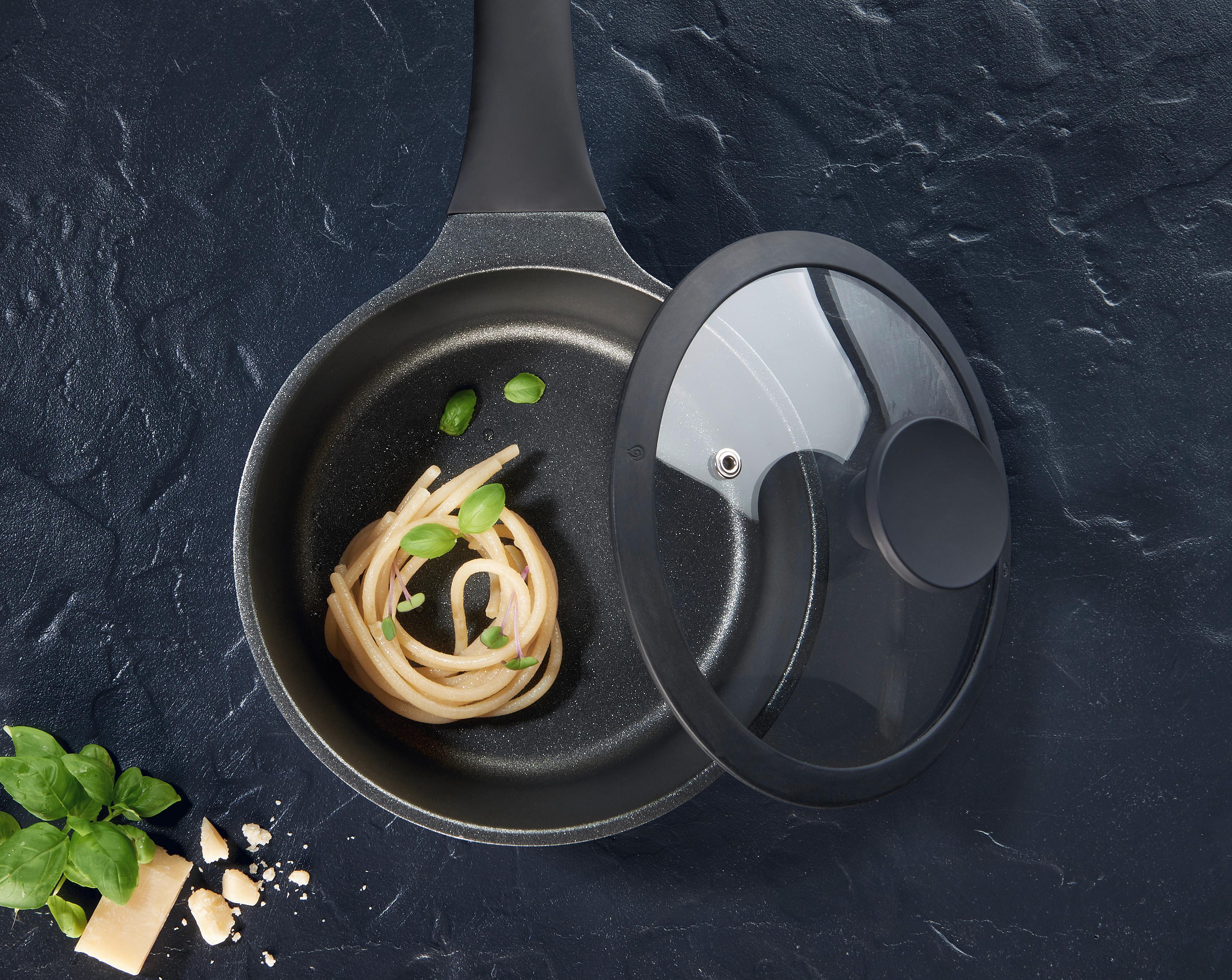 KASTRULL BLACK LINE - klar/svart, Klassisk, metall/glas (18/8,5cm) - Gourmesto