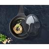 KASTRULL BLACK LINE - klar/svart, Klassisk, metall/glas (18/8,5cm) - Gourmesto