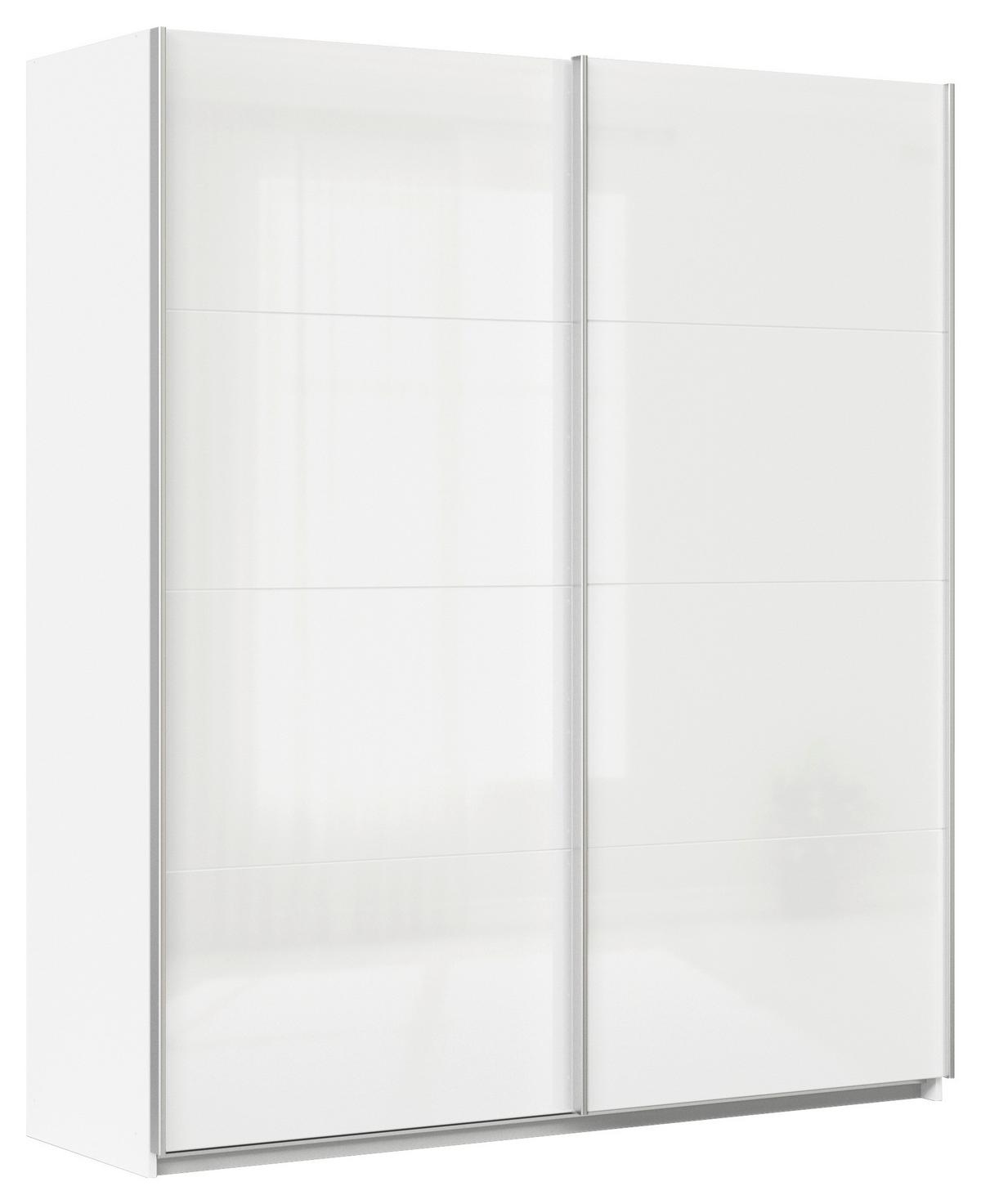 DULAP USI CULISANTE FELDKIRCH - alb/alb lucios intens, Modern, material pe bază de lemn (181/210/62cm)