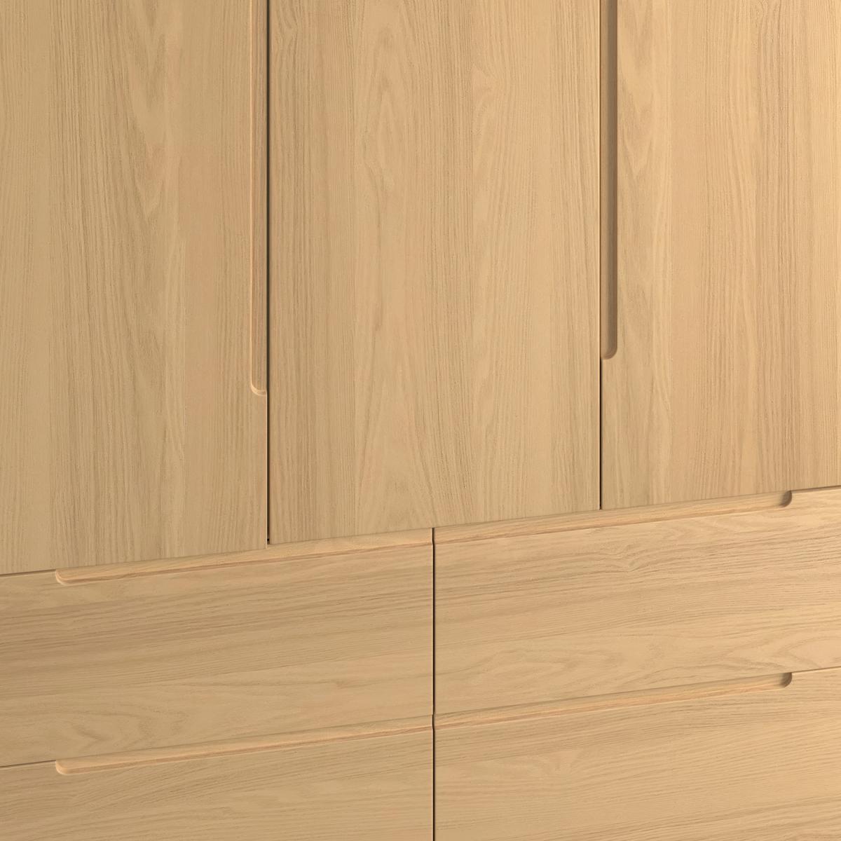 Drehtürenschrank Marlo Eichefarben ca. 148x223x60 cm - Eichefarben, MODERN, Holz/Holzwerkstoff (148/223/60cm) - Bessagi Home