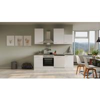 Kuhinjski Blok Lucca - bela/barve aluminija, Moderno, umetna masa/leseni material (220cm) - FlexWell