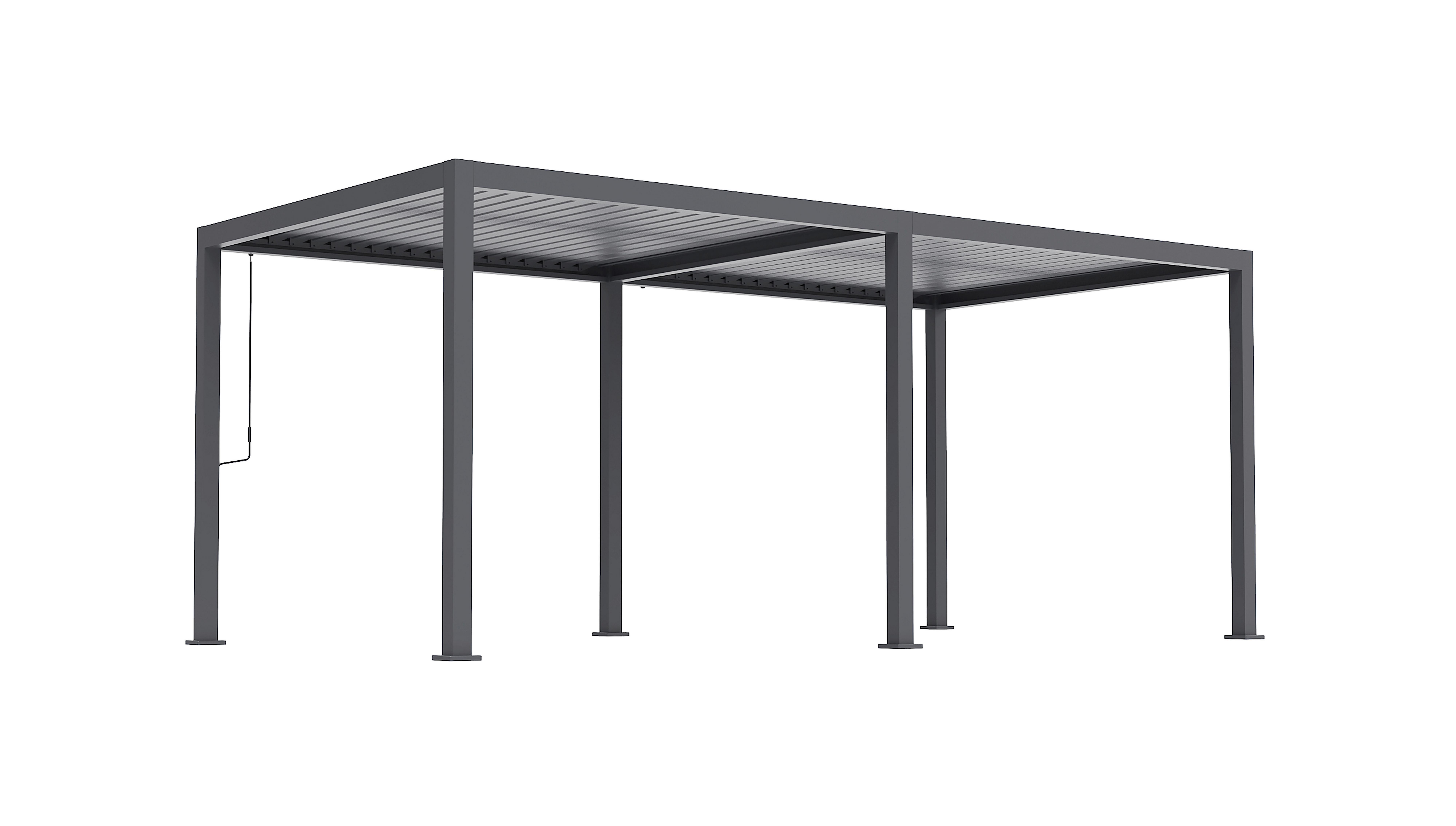 Pergola Core Anthrazit - Anthrazit, Basics, Metall (589/247/300cm) - Gardenson