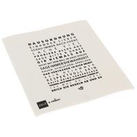 Schwammtuch Peter in Schwarz/Weiß ca. 20x17cm - Schwarz/Weiß, Textil (20/17cm)