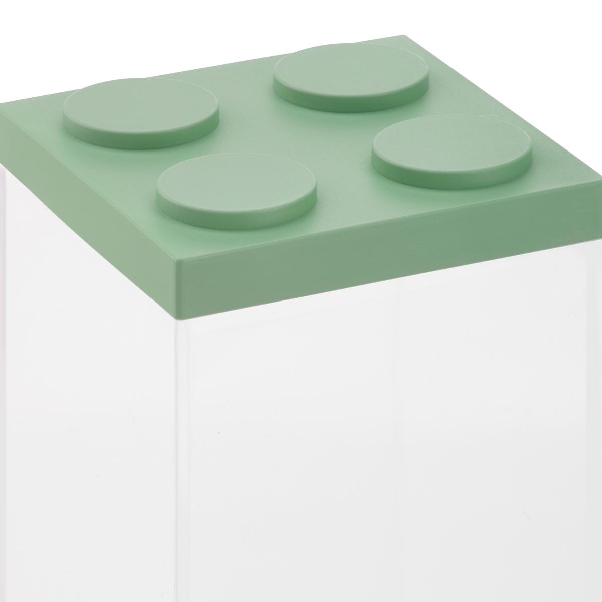 Vorratsdose Esila in Transparent/Grün ca. 1,5 l - Salbeigrün/Transparent, Kunststoff (10/10/20,5cm)