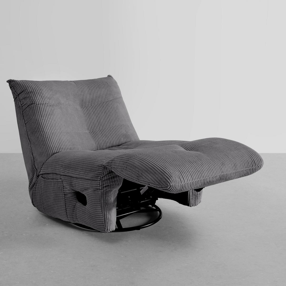 Relax Fotel Alura - sötétszürke, Modern, textil/fa (90/92/90cm) - Bessagi Home