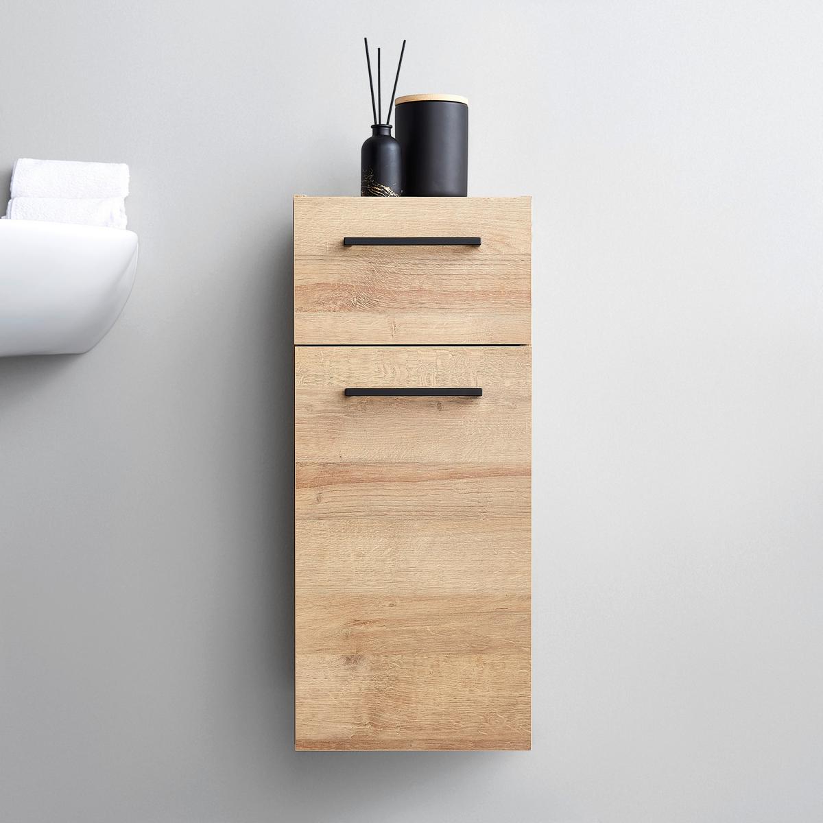 Donji Element Bavelli - boje hrasta/crna, Moderno, staklo/drvni materijal (30/70/32,5cm) - Pelipal