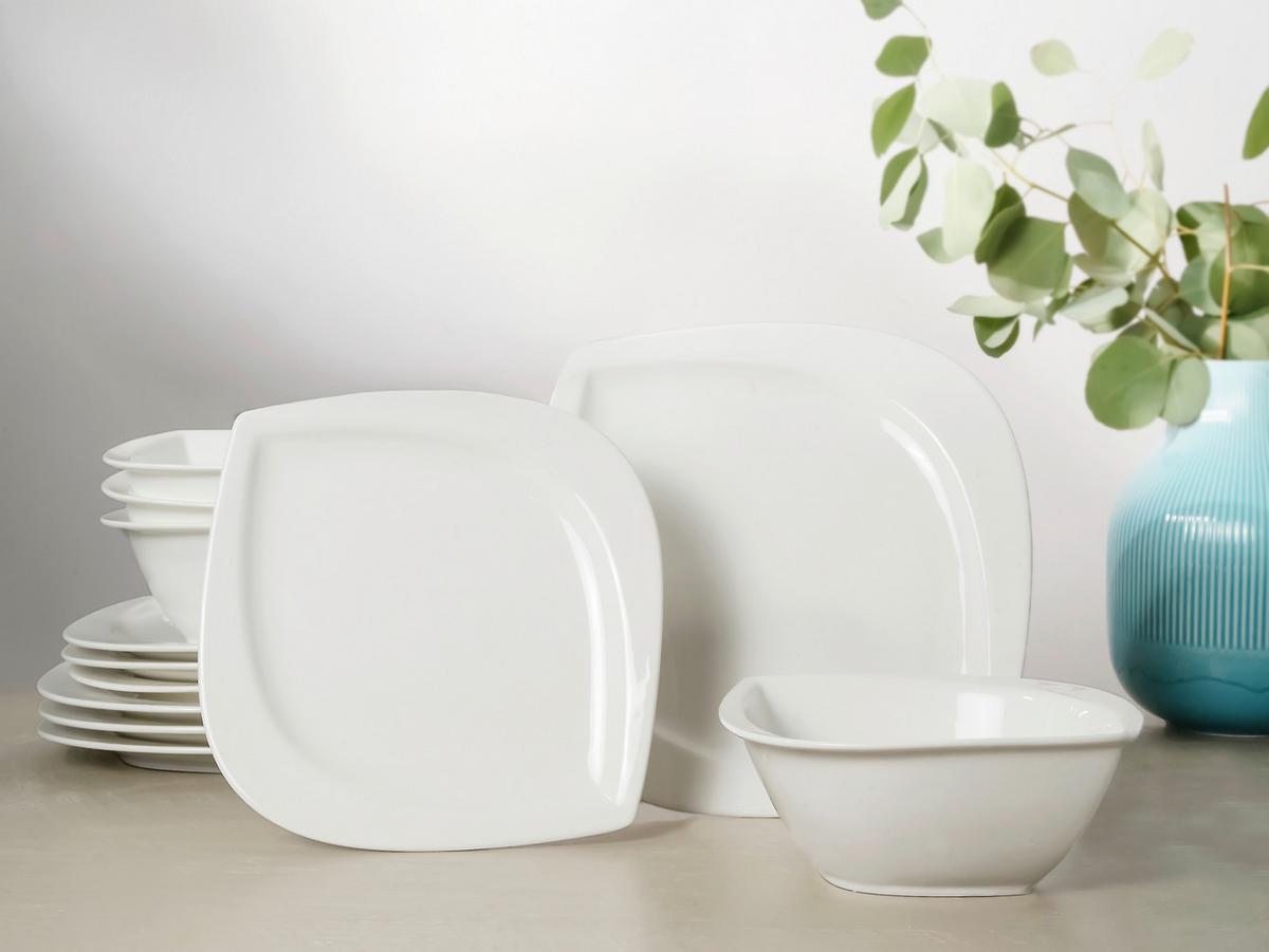 Jedilni Servis Melbourne Creme, 12-Delni - bela, Basics, keramika - Creatable