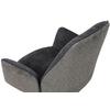 STOL MED ARMSTÖD QUEENS - svart/antracit, Design, metall/textil (60/89/64cm) - Mömax