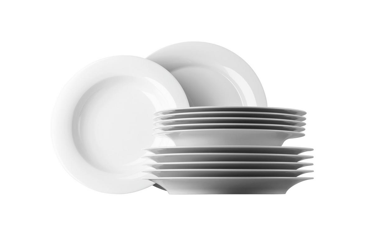 SERWIS OBIADOWO-ŚNIADANIOWY YONO NOVO ROSENTHAL - biały, Basics, ceramika (40/40/30cm) - Rosenthal