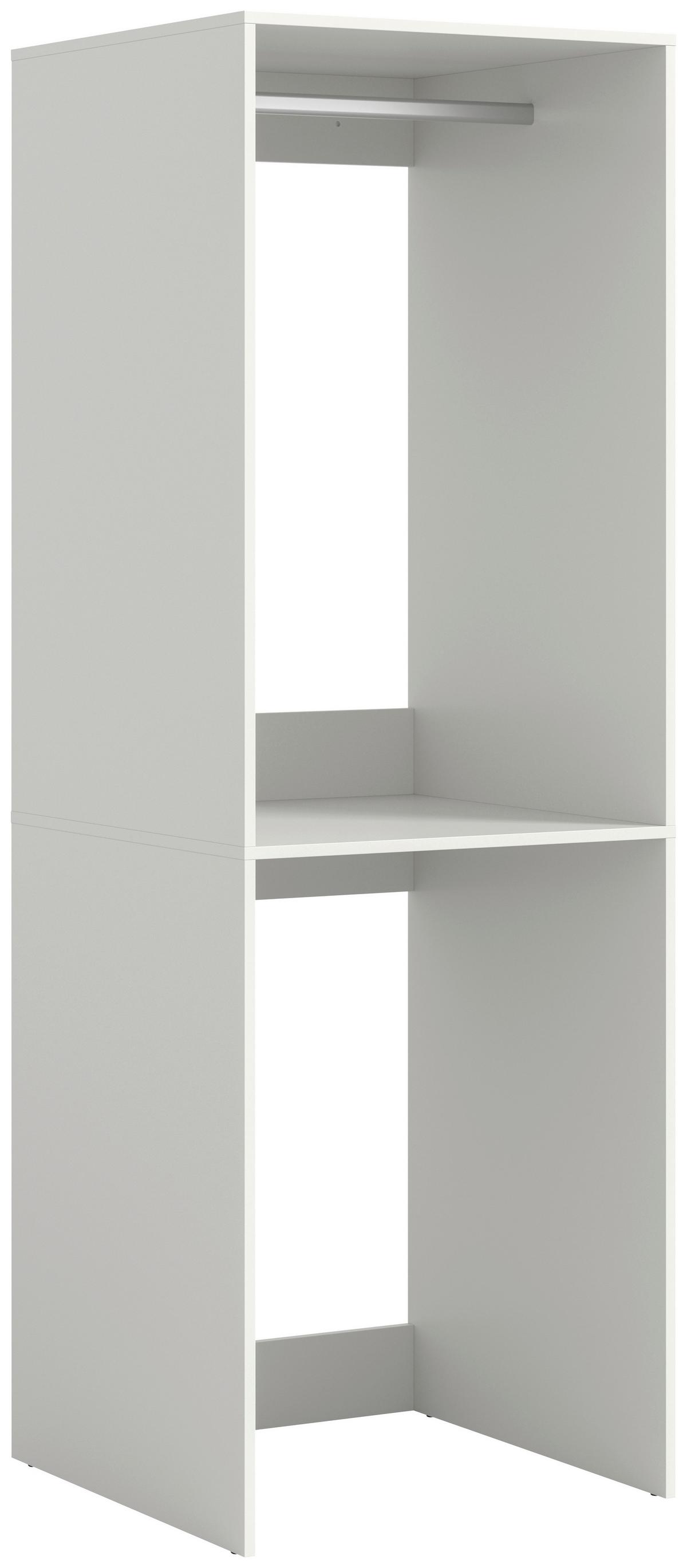 Waschmaschinenschrank Free Weiß - Weiß, Basics, Holzwerkstoff/Kunststoff (66/195/60cm) - MID.YOU