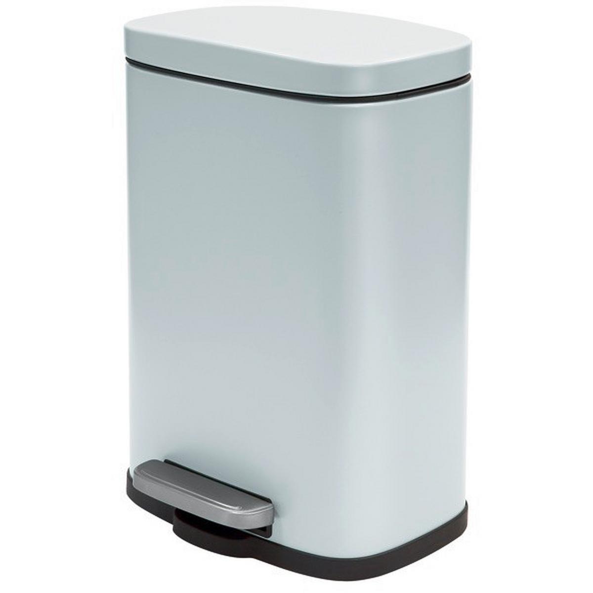 Treteimer Akira Matt-White - Weiss/Schwarz, Basics, Kunststoff/Metall (28/19,3/37,9cm) - Spirella