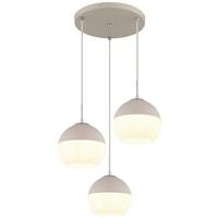 LAMPA WISZĄCA AGATHA - opal/kolor piaskowy, Trend, metal/szkło (42,5/120cm) - Collett's Monde