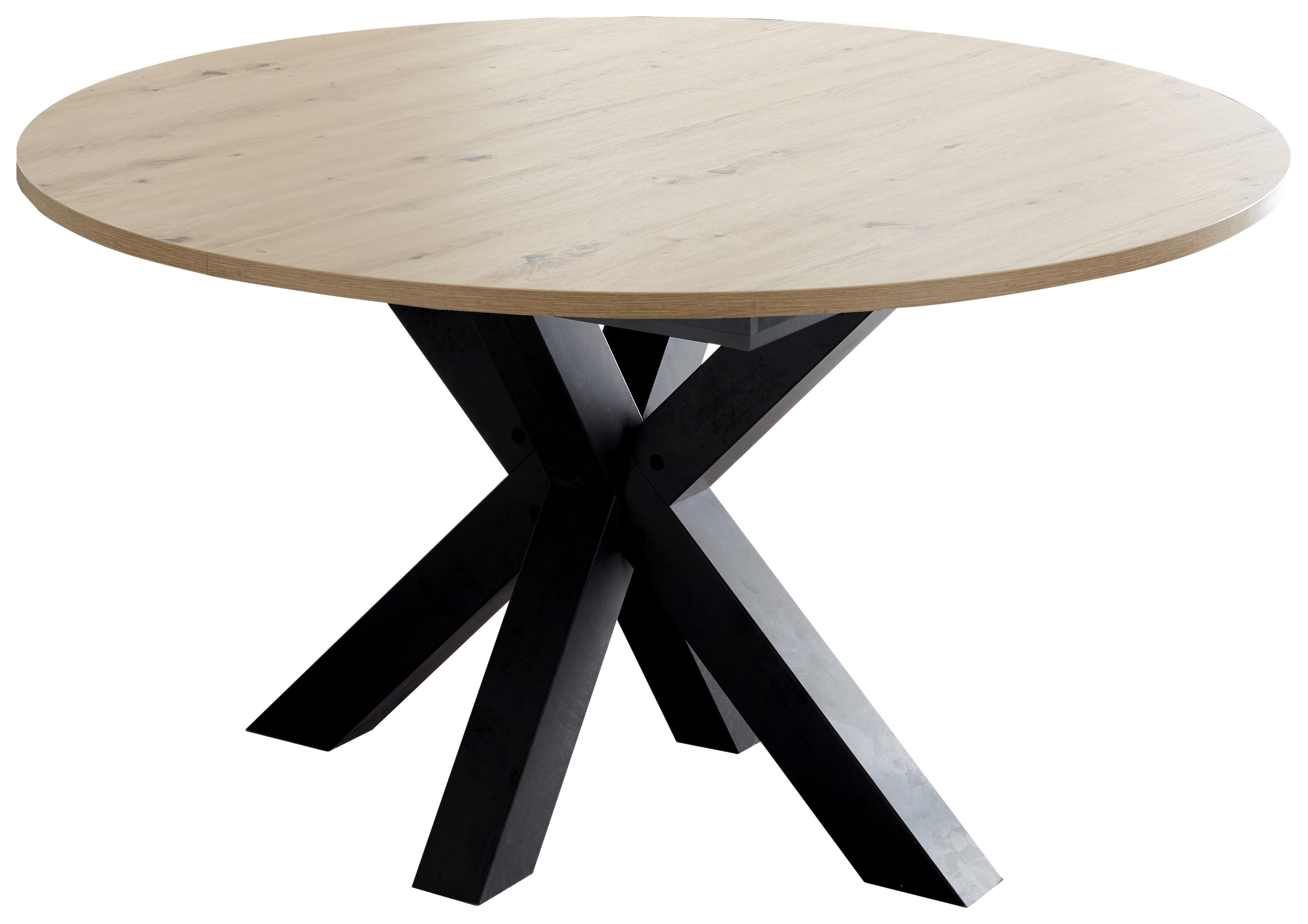 Ausziehtisch in Schwarz/Artisan Eiche - Schwarz/Eiche Artisan, MODERN, Holzwerkstoff (110-150/78/110cm) - ecoTree