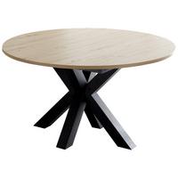 Ausziehtisch in Schwarz/Artisan Eiche - Schwarz/Eiche Artisan, MODERN, Holzwerkstoff (110-150/110/78cm) - ecoTree