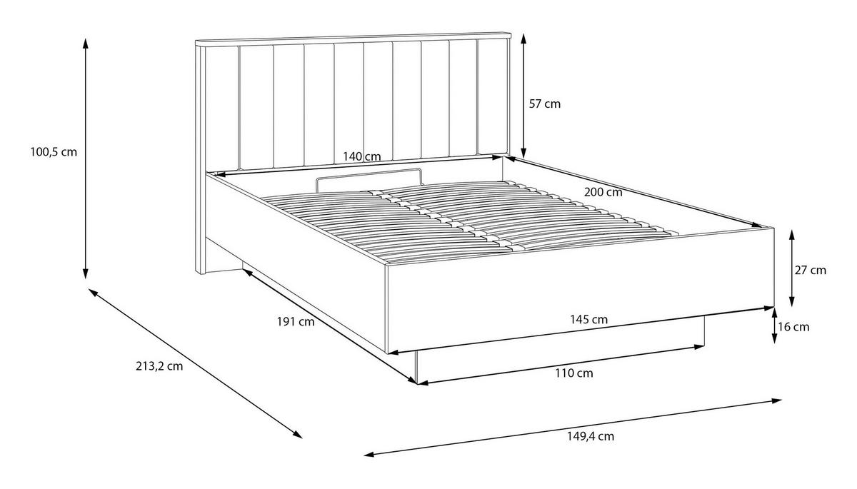 Krevet Seravel - Konvencionalno (140/200cm) - Modern Living