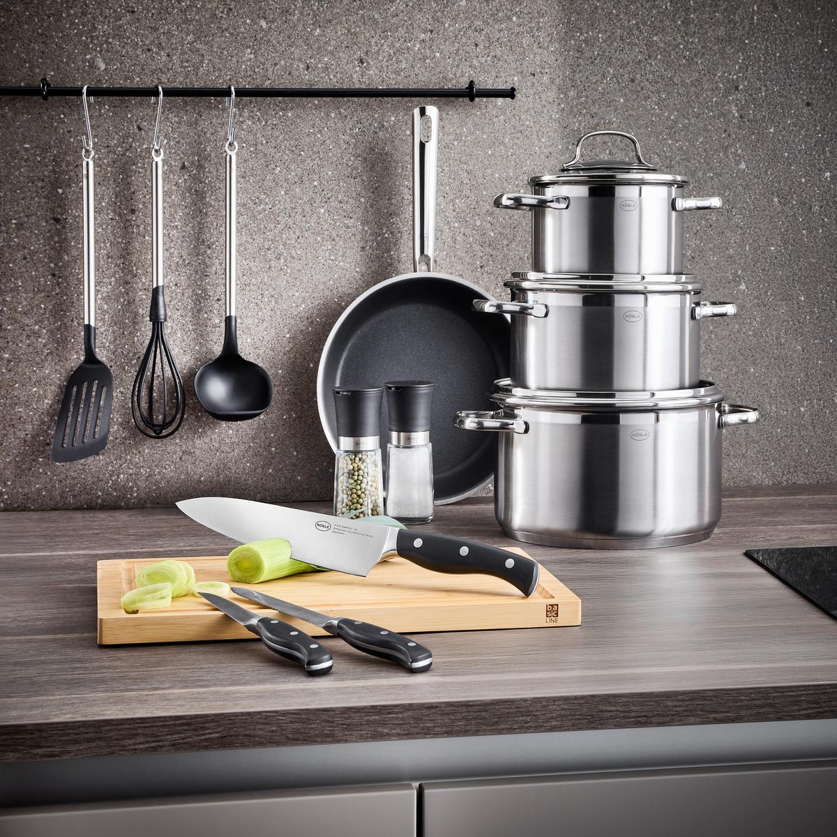 ZESTAW GARNKÓW 13605 RÖSLE - Basics, metal (37,8/29/59cm) - Rösle