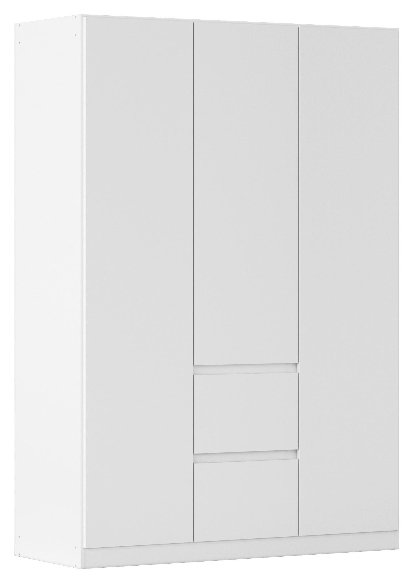 DULAP USI ROTATIVE NIDDA - alb, Basics, material pe bază de lemn (136/197/54cm) - Modern Living