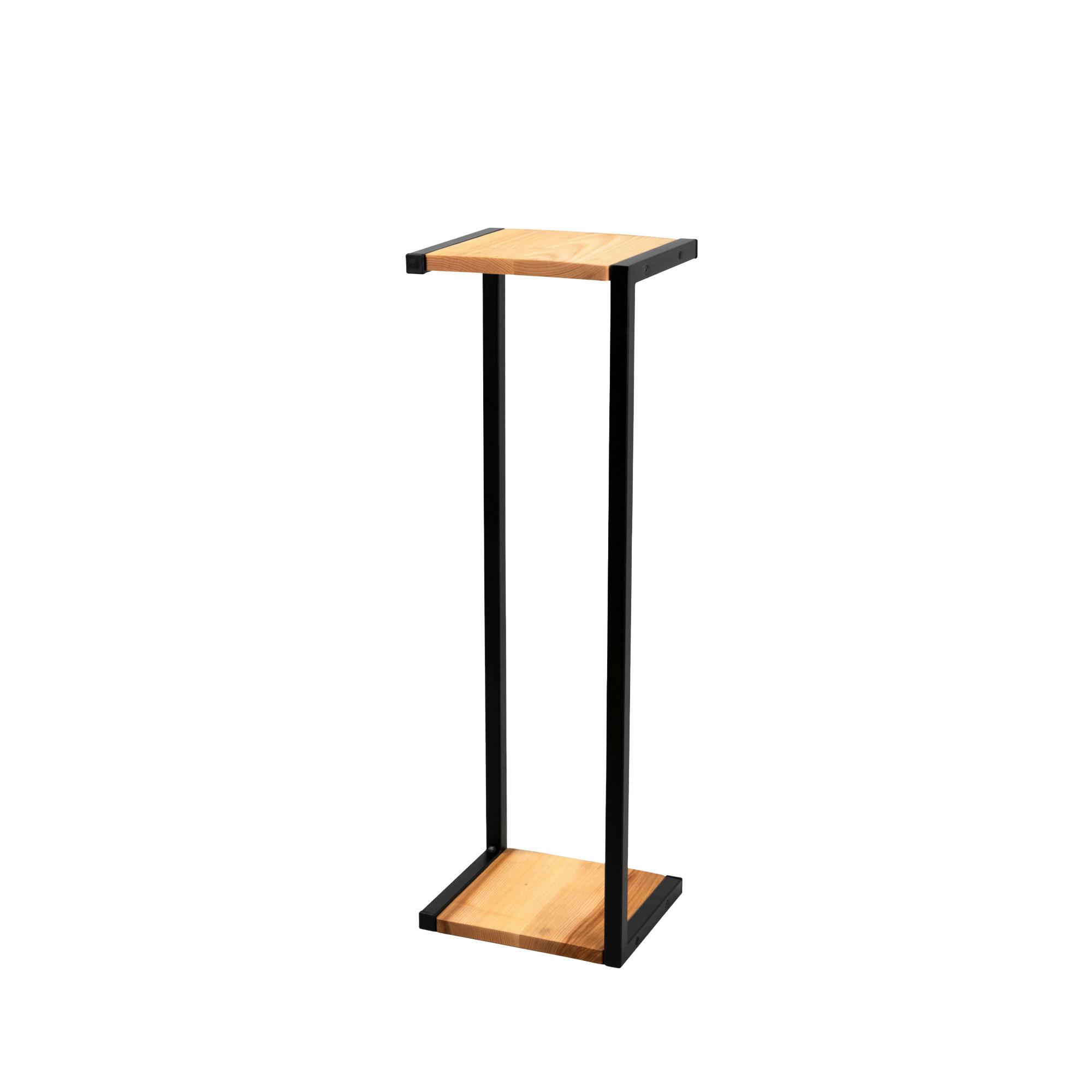 Blumenständer Schwarz - Schwarz, Basics, Metall (23/75/20cm)