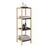HYLLA ELSA -EXKLUSIV- - svart/naturfärgad, Modern, trämaterial/naturmaterial (34/110/33cm) - Mömax