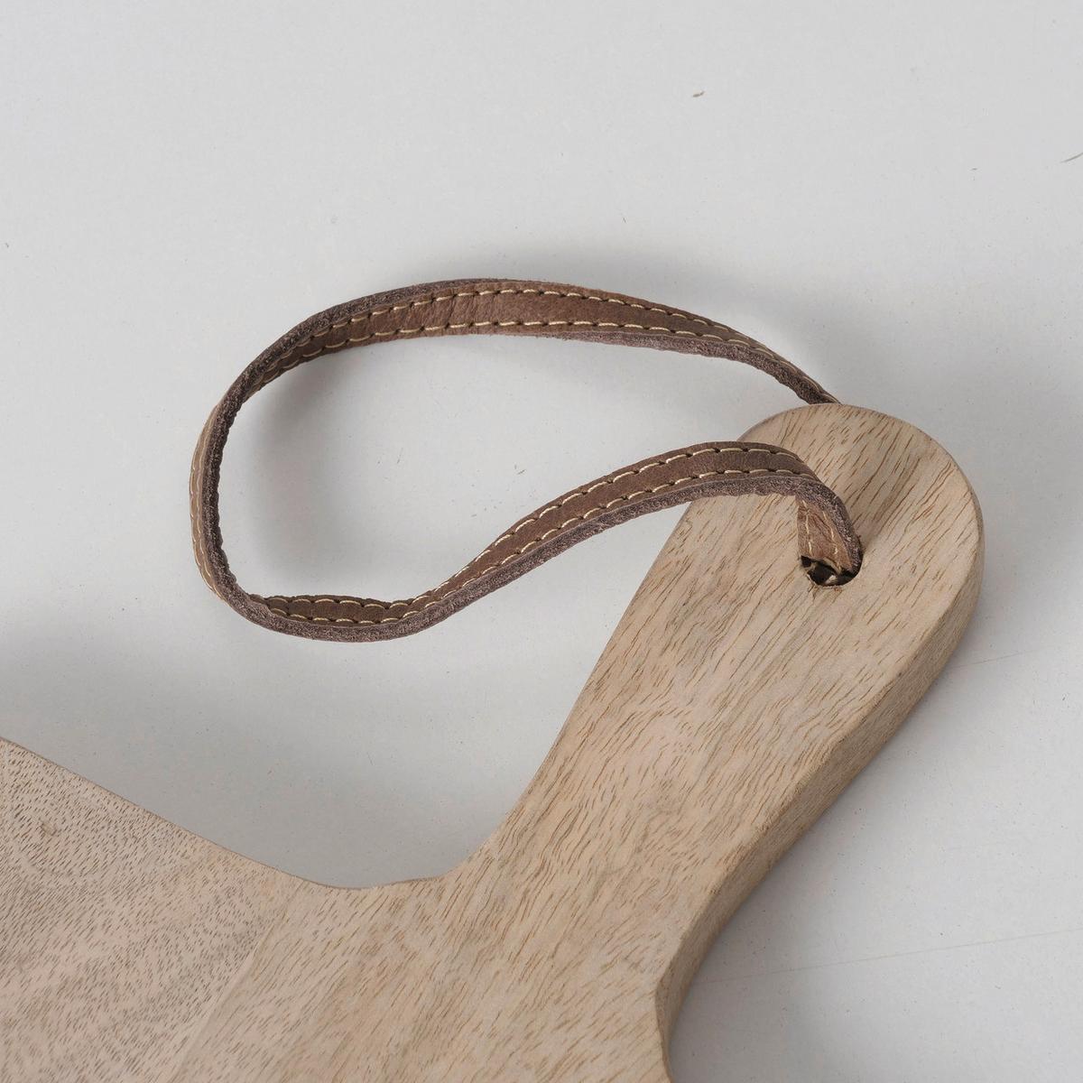Dekotablett Mandalia I in Naturfarben - Naturfarben, Basics, Holz (50/2/25cm) - Modern Living