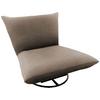 Relaxsessel Cremona ca. 100x78x96 cm Taupe - Taupe/Schwarz, Design, Textil/Metall (100/78/96cm) - Livetastic