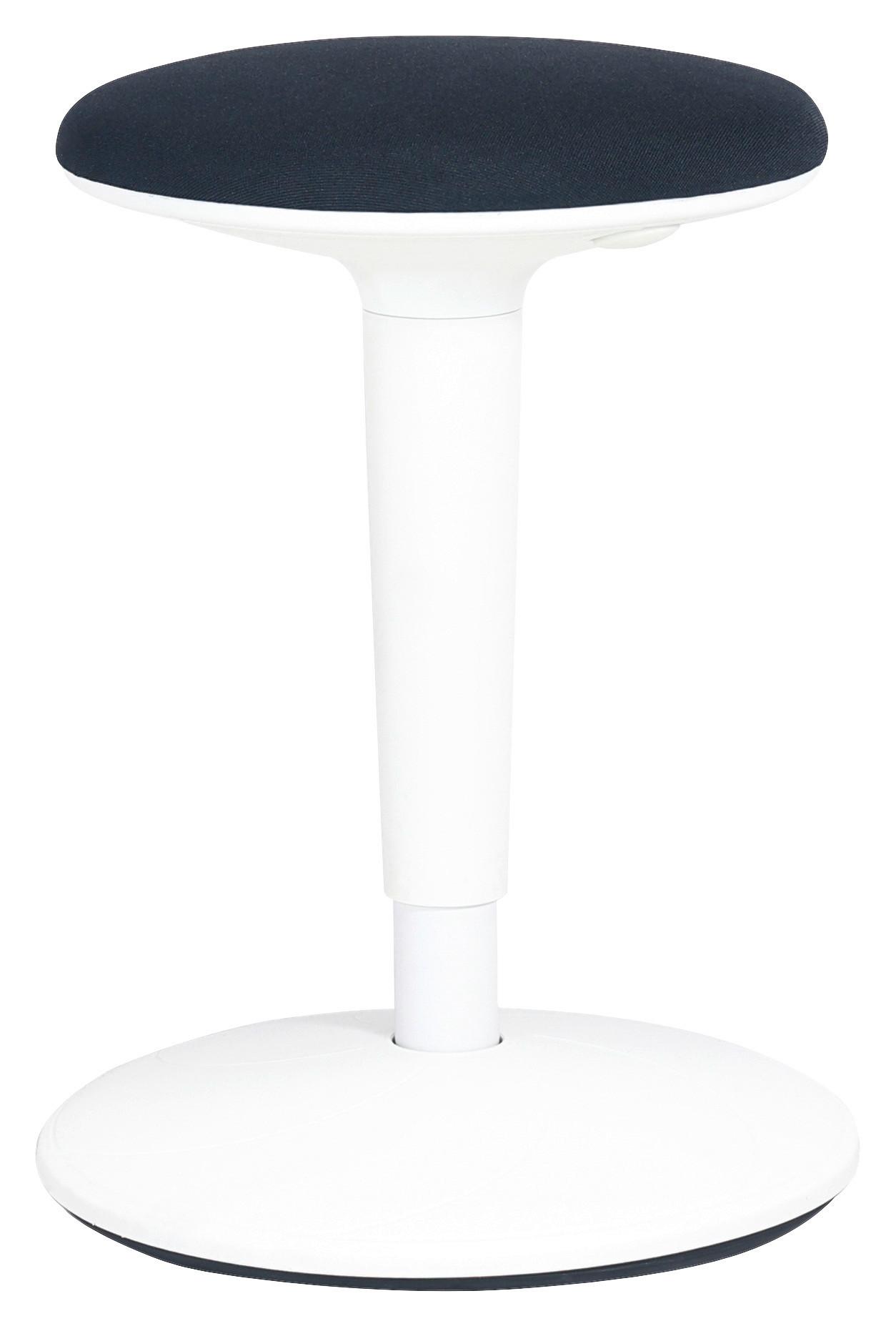 TABOURET DE BUREAU SPIN - noir/blanc, MODERN, métal/matière synthétique (36,5/55.5-73.5/39cm) - Mömax