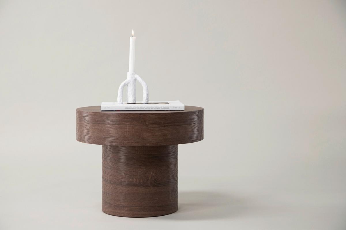 BEISTELLTISCH MALUNG - Braun, Design, Holzwerkstoff (50/50/40cm) - Livetastic