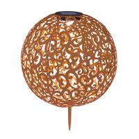 Solarna Svetilka Solar, S Sijalko - opečnato rjava, Basics, kovina (28,5/40cm) - Globo