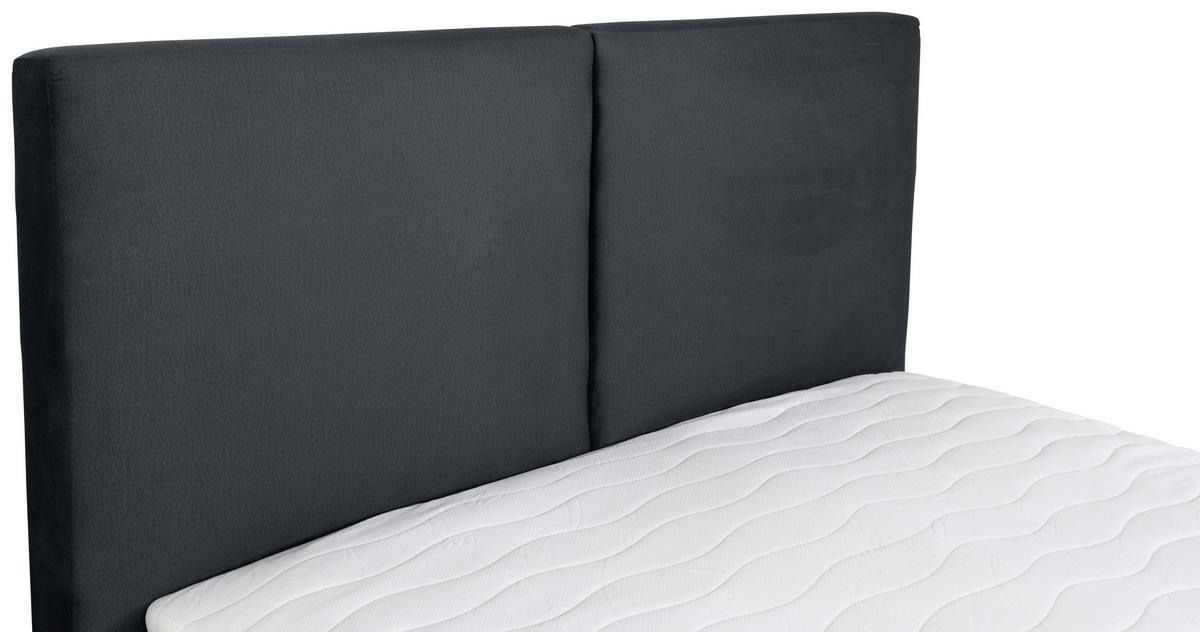 Tapecirani Krevet Palini - jezgra bukve/tamno siva, Moderno, drvo/tekstil (160/200cm) - Modern Living