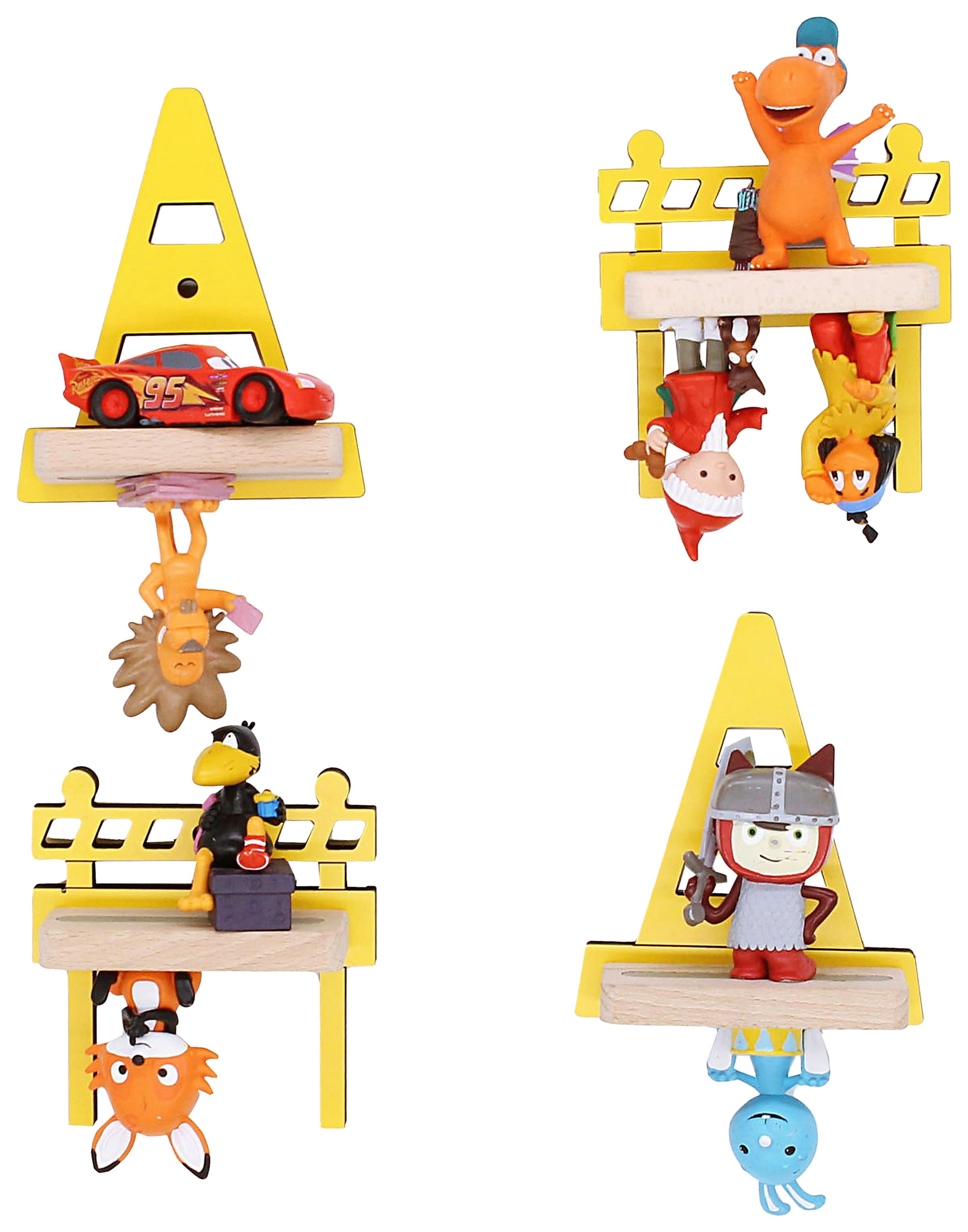 Kinderregal-Set Boarti 4-tlg. Gelb - Gelb, MODERN, Holzwerkstoff (13,5/10,5/5cm) - Livetastic
