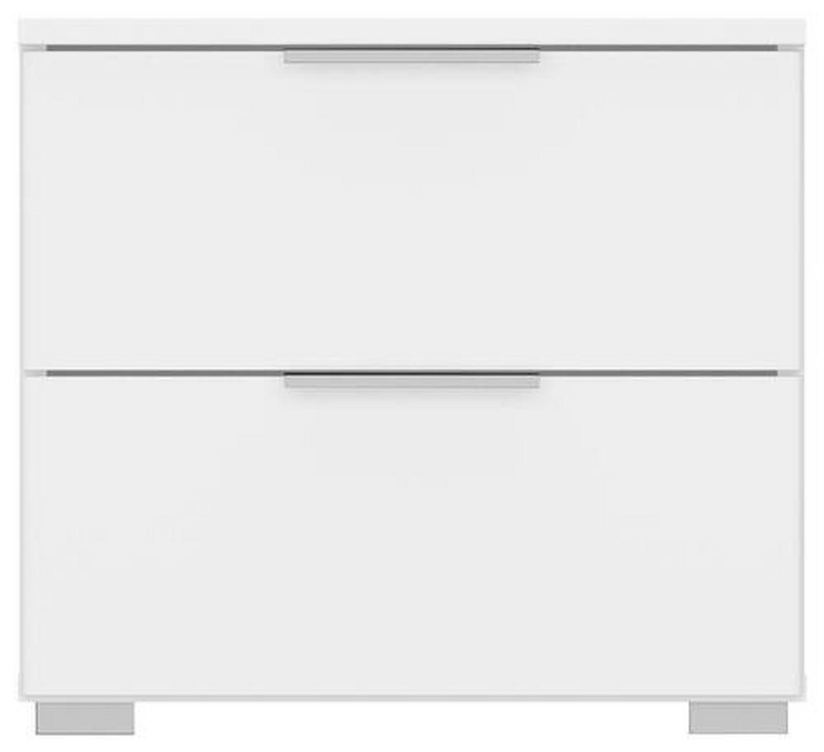 NOPTIERA ALABAMA - alb, Modern, material pe bază de lemn (47/43/42cm) - Modern Living