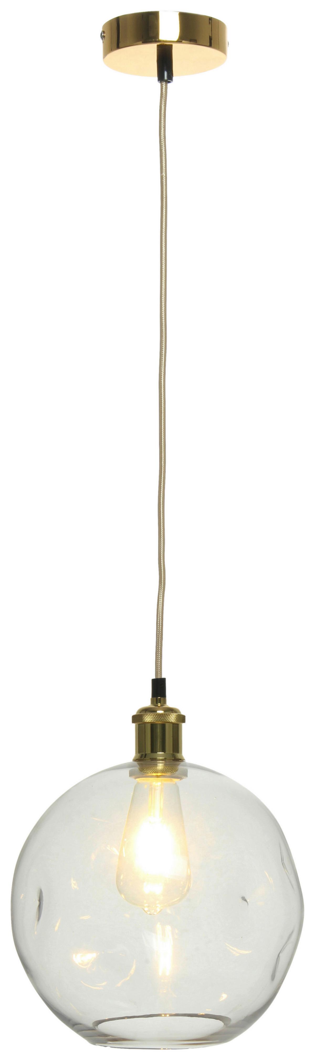 Hängeleuchte Natalie 125 Klar - Klar, Basics, Glas (26/26/32cm) - Kayoom