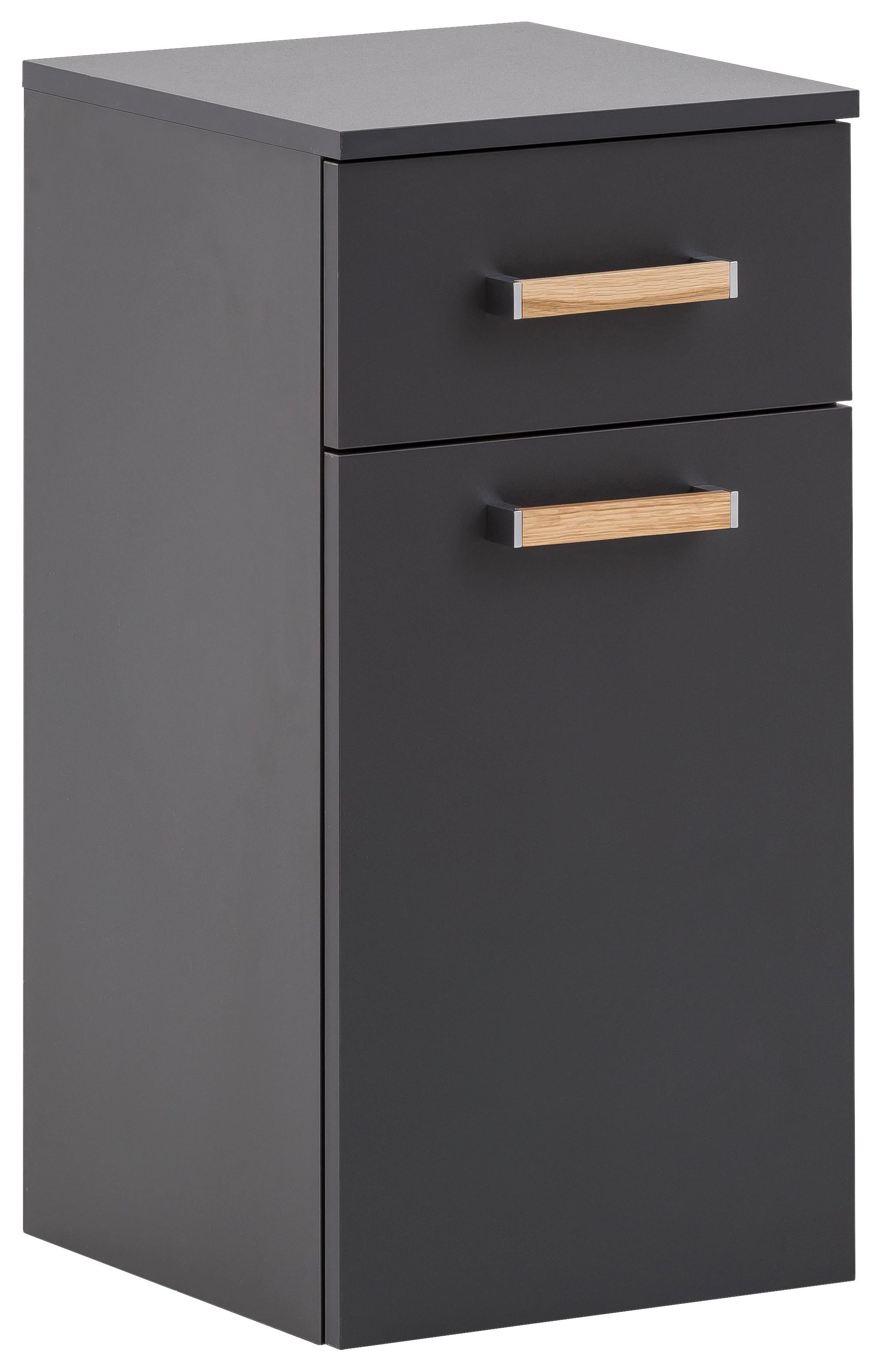 Spodnja Omarica Duo, Antracit - antracit, Konvencionalno, leseni material (32,7/67/35,3cm) - Stylife