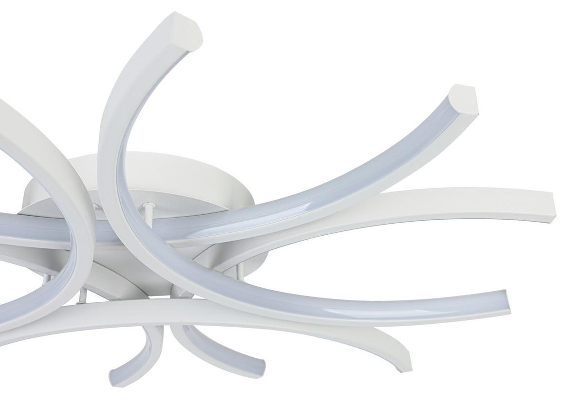 LED-Deckenleuchte Wilma Weiß max. 36 Watt - Weiß, MODERN, Kunststoff/Metall (60/60/8,5cm) - Mömax