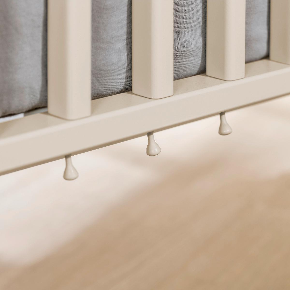 ŁÓŻKO SZCZEBELKOWE EEFJE BABYBETT - beżowy, Basics, materiał drewnopochodny (146,8/76,3/87,6cm) - Paidi