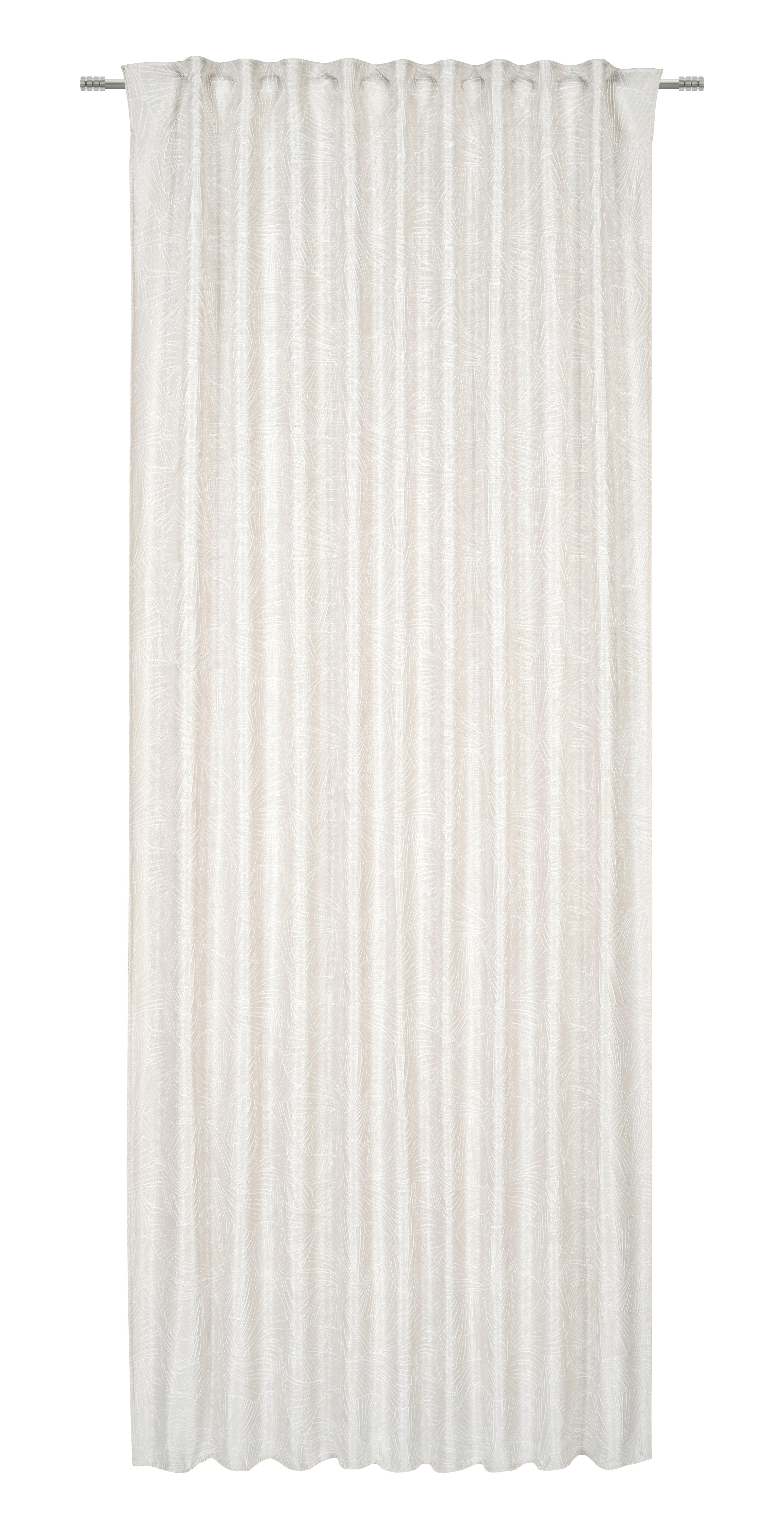 Fertigvorhang Alvis Sandfarben ca. 140x245cm - Sandfarben, ROMANTIK / LANDHAUS, Kunststoff (140/245cm) - Premium Living