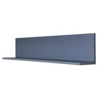 Stenska Polica Lucca, Modra - platinaste barve, Konvencionalno, leseni material (100/22,8/18,6cm) - FlexWell