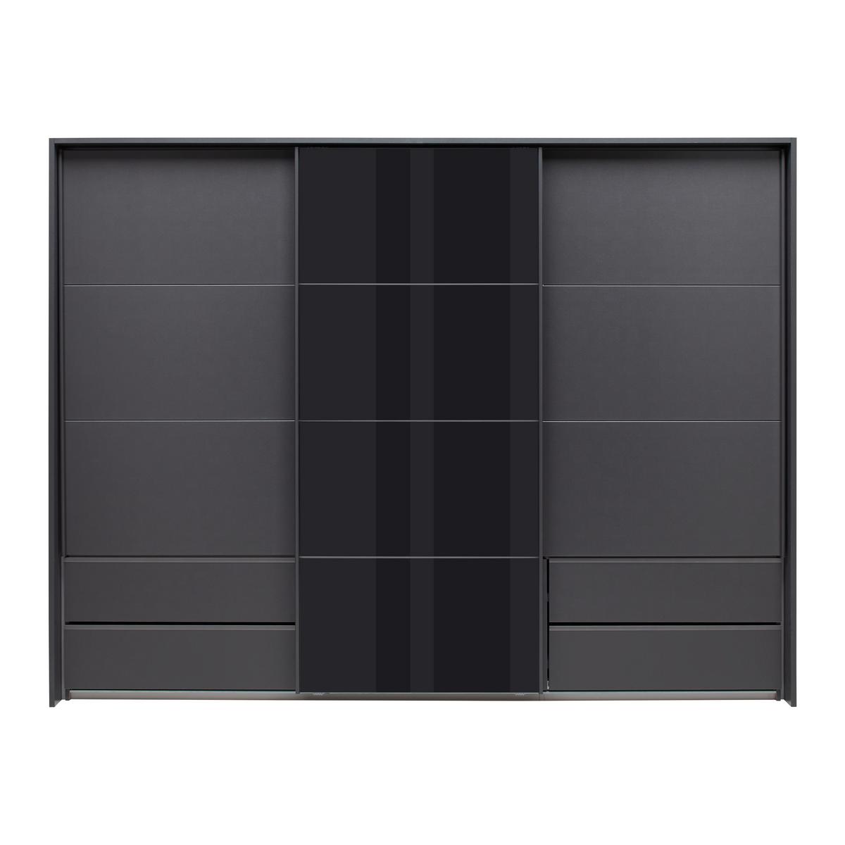 Passepartout Elara Grau - Grau, Konventionell, Holzwerkstoff (278/214/23cm) - Premium Living