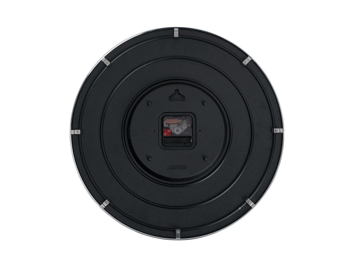 ZEGAR ŚCIENNY KA6005SI - kolor srebrny, Konventionell, metal (40/40/4.5cm) - Karlsson