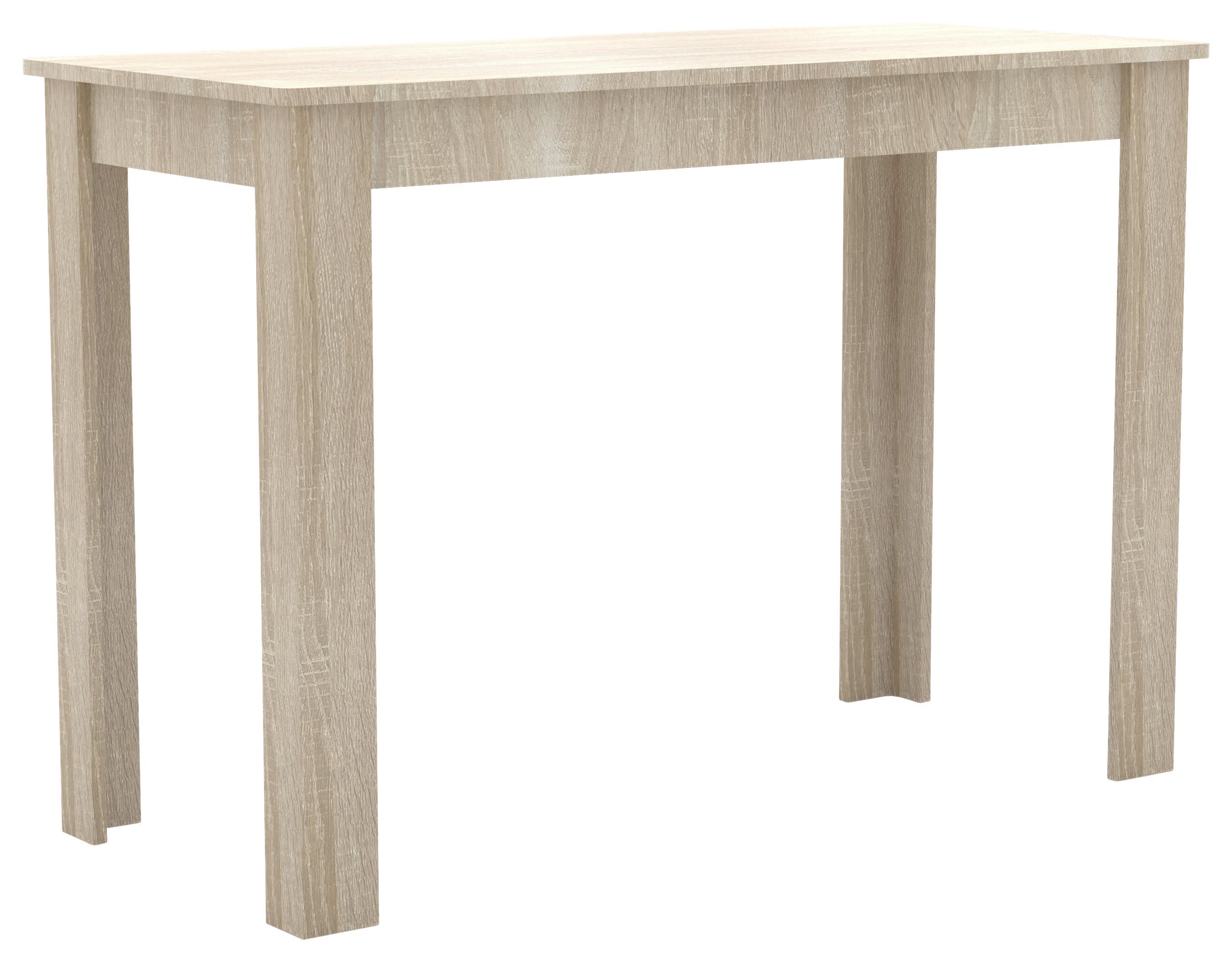 Jedilna Miza Esal, Hrast - bela/hrast sonoma, Moderno, leseni material (110/76/50cm) - MID.YOU