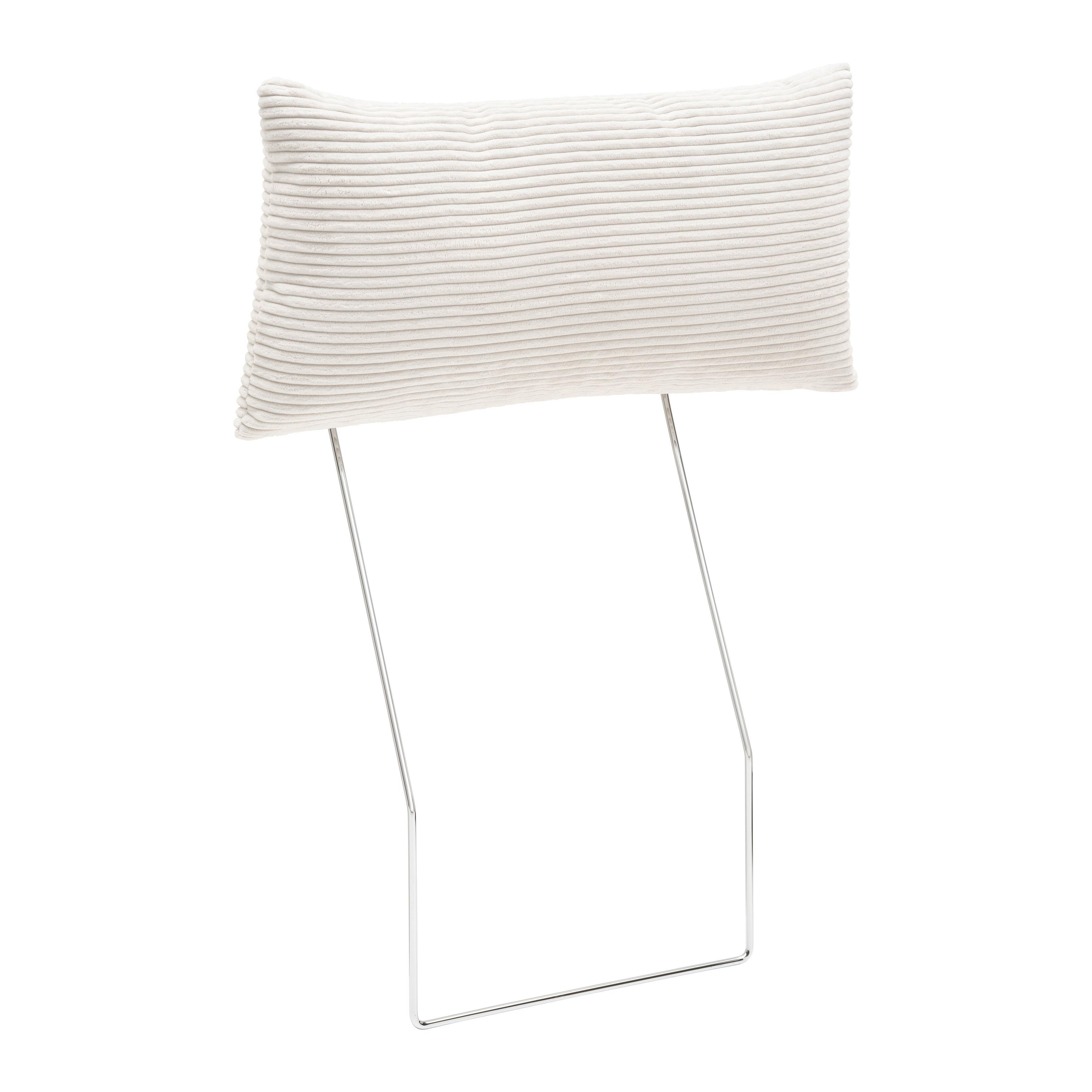 Kopfstütze Ubalda Weiß - MODERN, Textil (1/1/1cm) - Premium Living