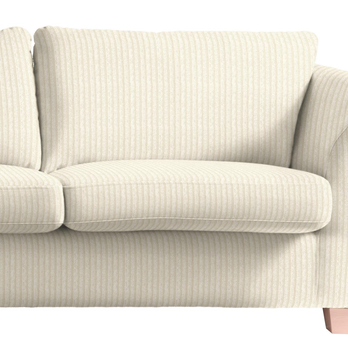 3-Sitzer-Sofa Devado Beige Cord - Beige/Naturfarben, Holz/Textil (216/70-85/95cm) - Mömax