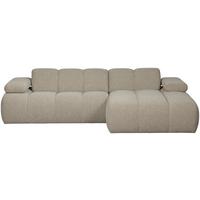 Ecksofa Mojo Beige S: 284x160 cm - Beige/Schwarz, Design, Kunststoff/Textil (284/160cm) - Livetastic